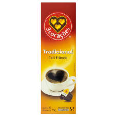 Cápsula de Café Filtrado Clássico 3 Corações 10 Capsulas