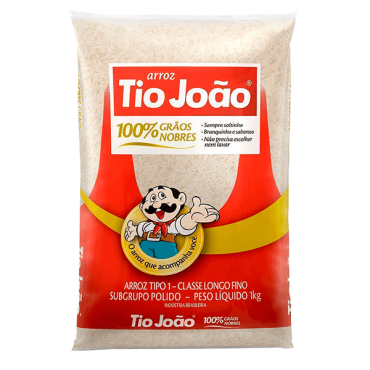 Arroz Tio João Branco 1Kg