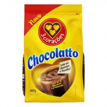 Achocolatado Em Pó Chocolatto 3 Corações 400g