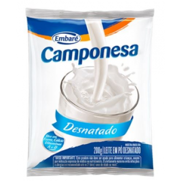 Leite em Pó Desnatado Camponesa 200g
