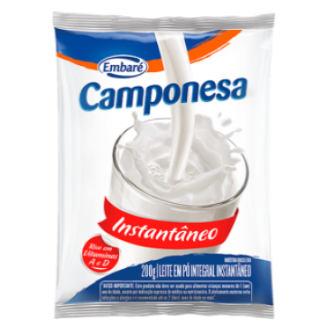 Leite em Pó Integral Camponesa Instantâneo 200g