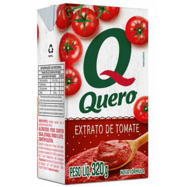 Extrato de Tomate Quero Cx. 320g