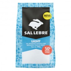 Sal Lebre Light Refinado Iodado Teor De Sódio Reduzido 500g