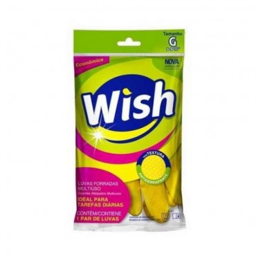 Luvas Forradas Multiuso Tamanho G Wish 1 Par
