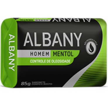 Sabonete Albany Mentol Controle de Oleosidade 85g