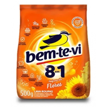 Sabão em Pó Bem-te-vi Flores 400g