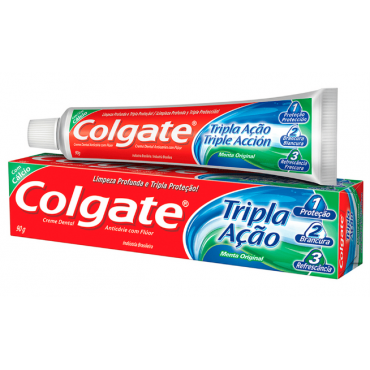 Creme Dental Colgate Tripla Ação Menta Original 90g