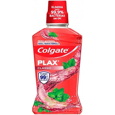 Enxaguante Bocal Colgate Plax Classic zero Álcool 250ml