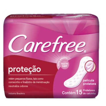 Absorvente Carefree Proteção Sem Fragrância 15und.