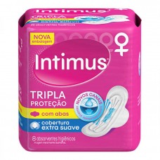 Absorvente Intimus Gel Suave Com Abas  8unid