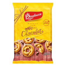 Biscoito Amanteigado Leite Com Gotas De Chocolate Bauducco 335g