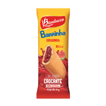 Biscoito Bauducco Barrinha Goiabinha 30g