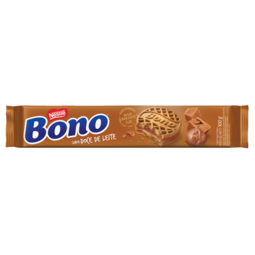 Biscoito Bono Recheado Doce De Leite 90g