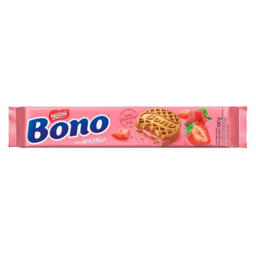 Biscoito Bono Recheado Morango 90g