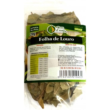 Folha De Louro Bom D´mais 20g