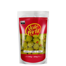 Azeitonas Verdes Com Pimentão Vale Fértil Sachê 250g