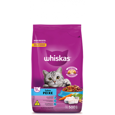 Ração Whiskas Peixe 500g