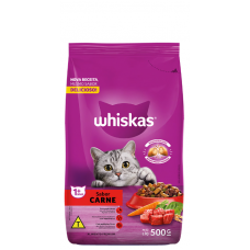 Ração Whiskas Carne 500g
