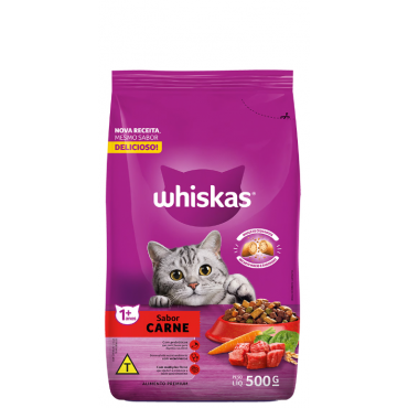 Ração Whiskas Carne 500g