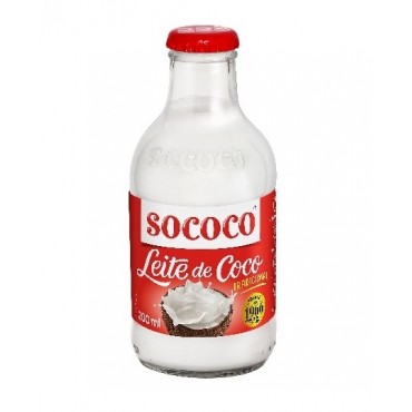 Leite de Coco Sococo Tradicional Vidro 200ml