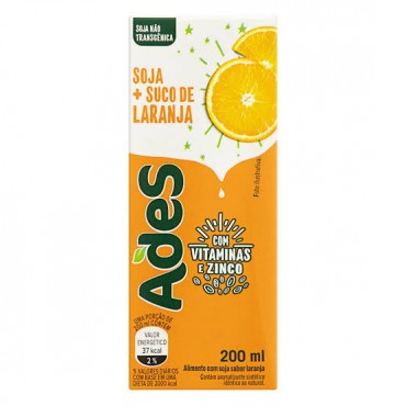 Suco Ades Sabor Laranja 200ml