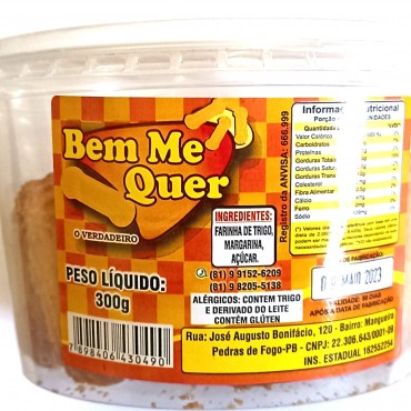 Biscoito Amanteigado  Bem Me Quer 300g