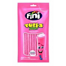 Bala De Gelatina Fini Tubes Azedinhos Sabor Tutti-Frutti 80g