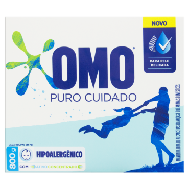 Sabão em Pó Omo Puro Cuidado 800g