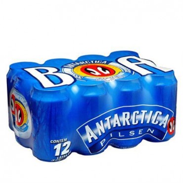 Cerveja Antarctica Lata 350ml Cx 12un.