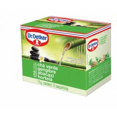 Chá Misto Verde, Gengibre, Abacaxi e Hortelã Dr. Oetker 15g