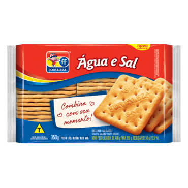 Cream Cracker Fortaleza Água e Sal 350g