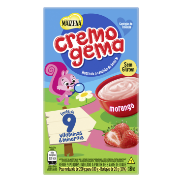 Cremogema Maizena Morango 180g