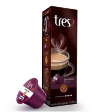 Cápsula de Café Expresso Tres Atento 80g Caixa com 10 Und