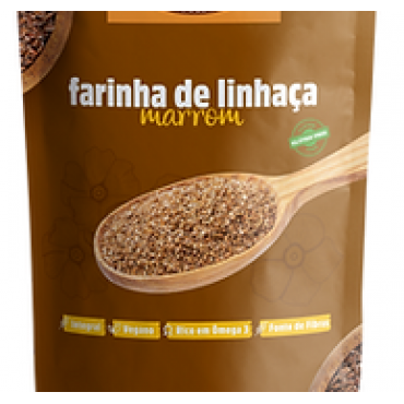Farinha de Linhaca Marron Bom Dmais 100g