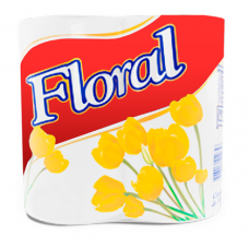 Papel Higiênico Floral Perfumado 4 Rolos.