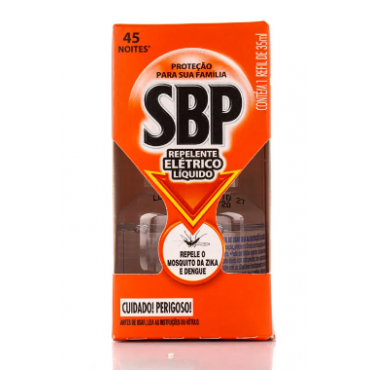 Inseticida SBP Elétrico Liquido 45 Noites 1 Refil