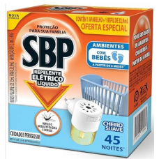 Inseticida SBP Elétrico Liquido 45 Noites Refil + Aparelho