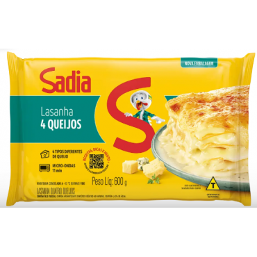 Lasanha 4 Queijos Sadia 600g