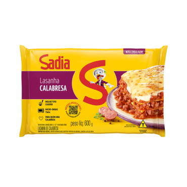 Lasanha Calabresa Sadia 600g