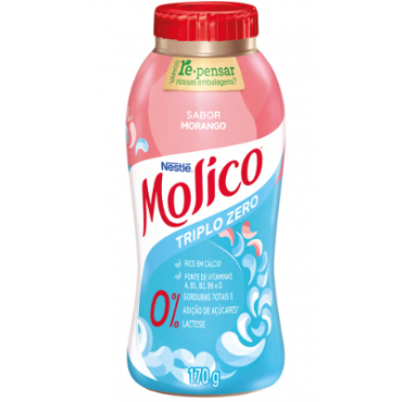 Leite Fermentado Nestlé Molico Morango 170g
