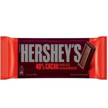 Barra De Chocolate Meio Amargo 40% Cacau Hershey´s 87g