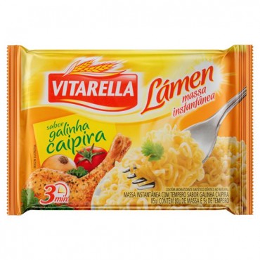 Macarrão Instantâneo Vitarella Galinha Caipira 85g