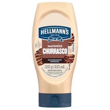 Maionese Temperada Churrasco Hellmanns 335g