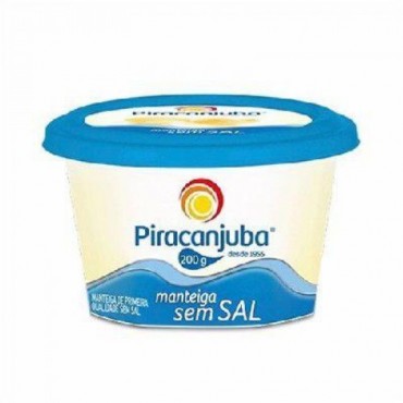 Manteiga Sem Sal Piracanjuba 200g
