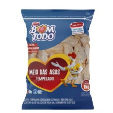 Meio da Asa Temperado Bom Todo 1Kg