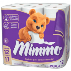 Papel Higiênico Folha Dupla Neutro Mimmo C12 30m