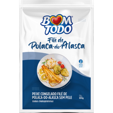 Peixe Filé de Polaca Bom Todo 800g