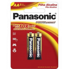 Pilha Panasonic Alcalina AA 02 Und.