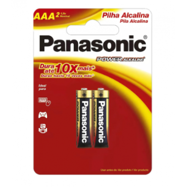 Pilhas Panasonic Alcalina AAA com 2 Und.