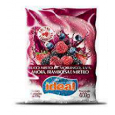 Polpa de Frutas Vermelhas ideal 400g